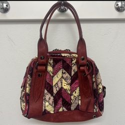 Miu Miu Faux Snakeskin Purse Bag Bauletto Antico Patch Holly MSRP $830