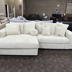 Big Soft Cream White Sectional