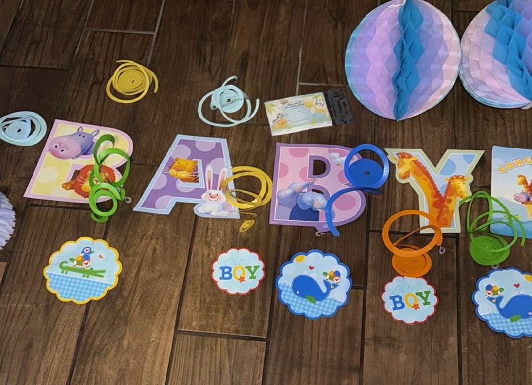 Noahs Ark Baby Shower Party Decoration Set Boy
