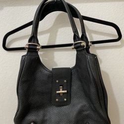 Black Leather Banana Republic Purse