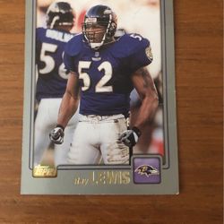 2001 Ray Lewis Topps NFL Card
