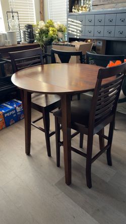 Two seater pub style dining table