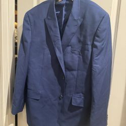 Sean John Royal Blue Sport Coat Size 46R
