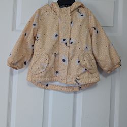 Carter's Yellow Jacket with Navy Accents Size 18 Months 
