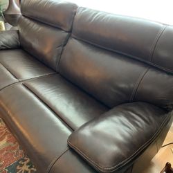 Leather Sofa, Recliner