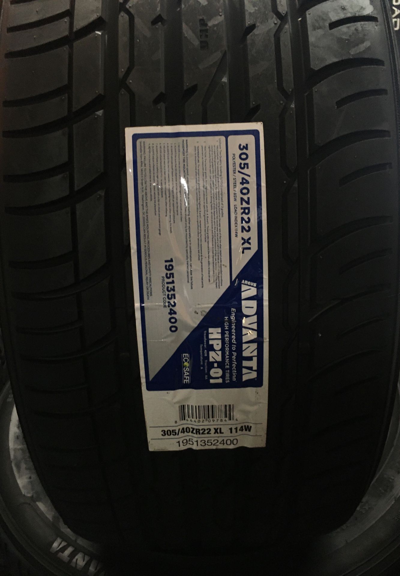 BRAND NEW TIRES 305/40r22 ADVANTA FOR SALE $50 DOWN FINANCE AVAILABLE NO CREDIT NEEDED