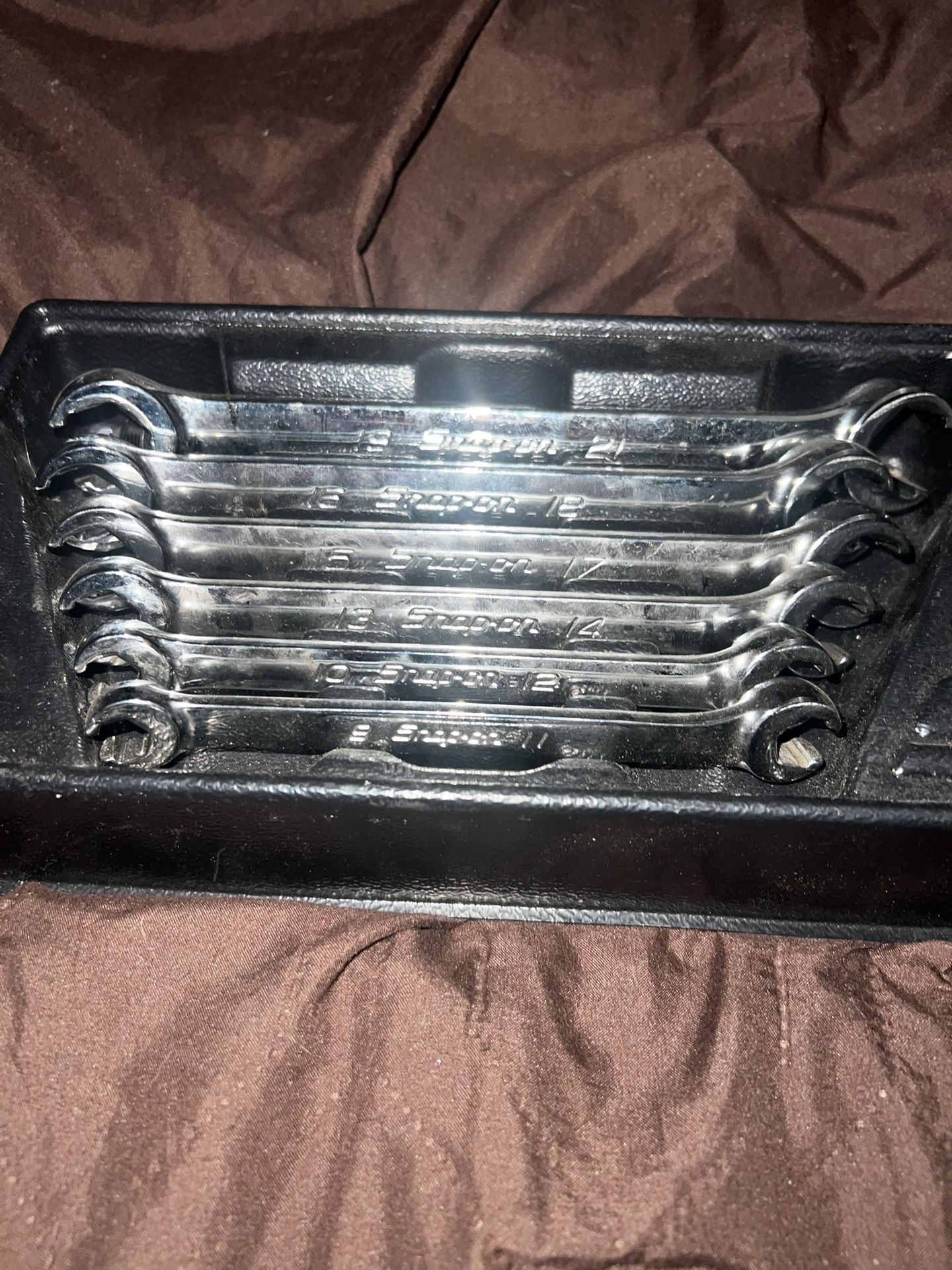 Snap On Fuel Line Wrench Set Size 9 Mm To 21 Mm