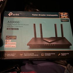 TP-LINK AX3000 Multi-gigabit Wifi Router With Two 2.5g Ports