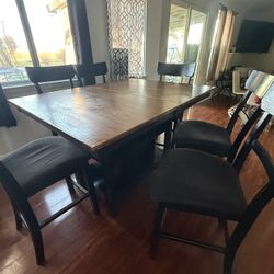 6 Seater Wood Table 