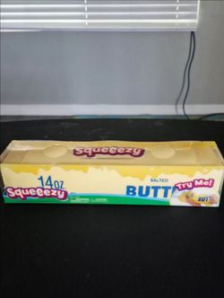 Squeeezy Salted Butter stress toy 14oz authentic i want $7 dollars