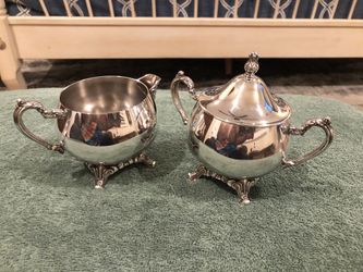 Silverplated Sugar & Creamer Set