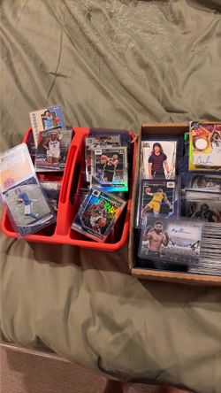 HUGE SPORTS CARD LOT WITH AUTOS , COLORED CARDS , DISNEY CARDS ,  JERSEYS , # CARDS , SPECIAL INSERTS , and  REFRACTOR ROOKIES