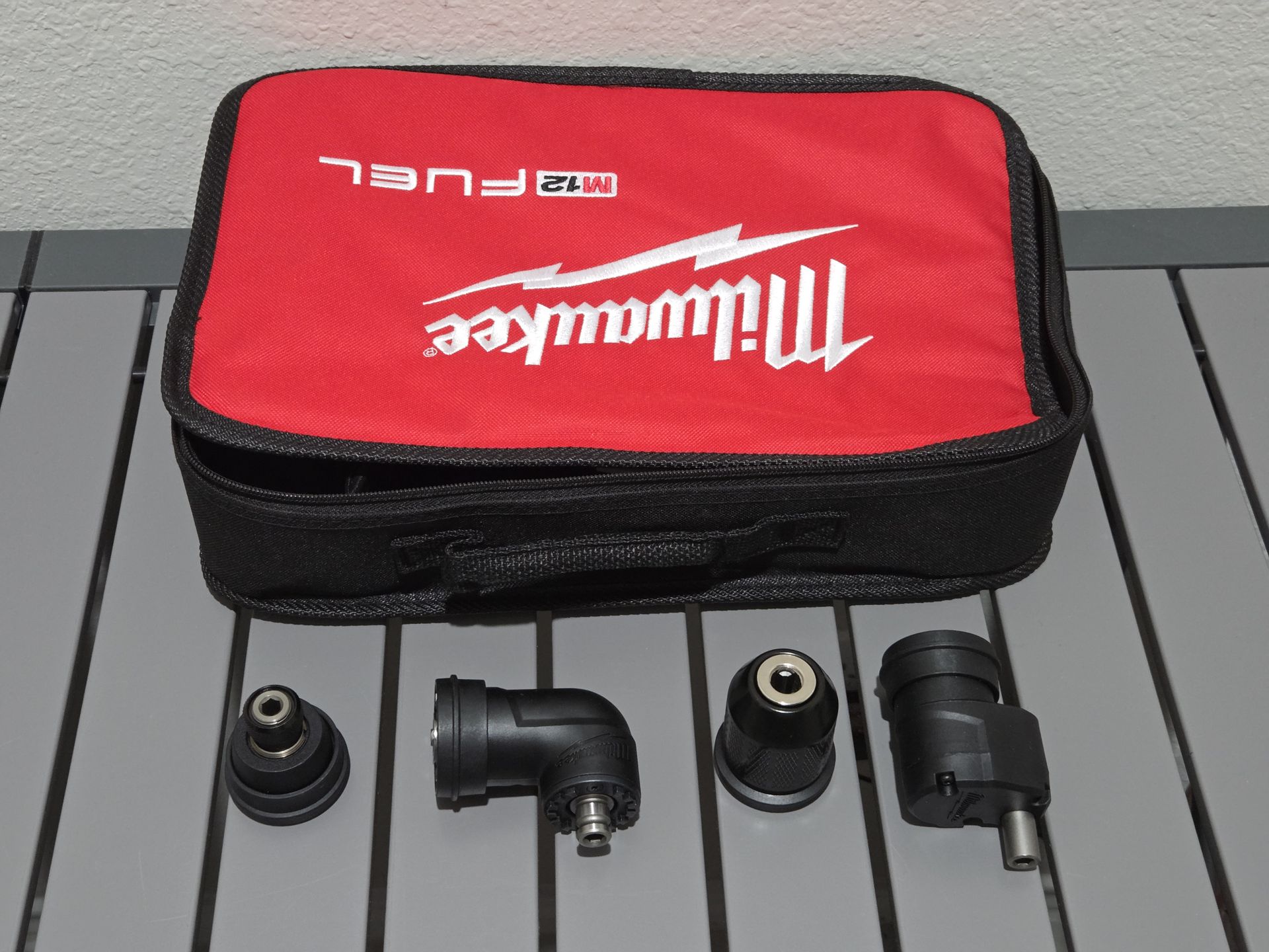 Milwaukee M12 Fuel Installation Driver Heads (Set of 4) and Case. HEADS ONLY, NO TOOL.