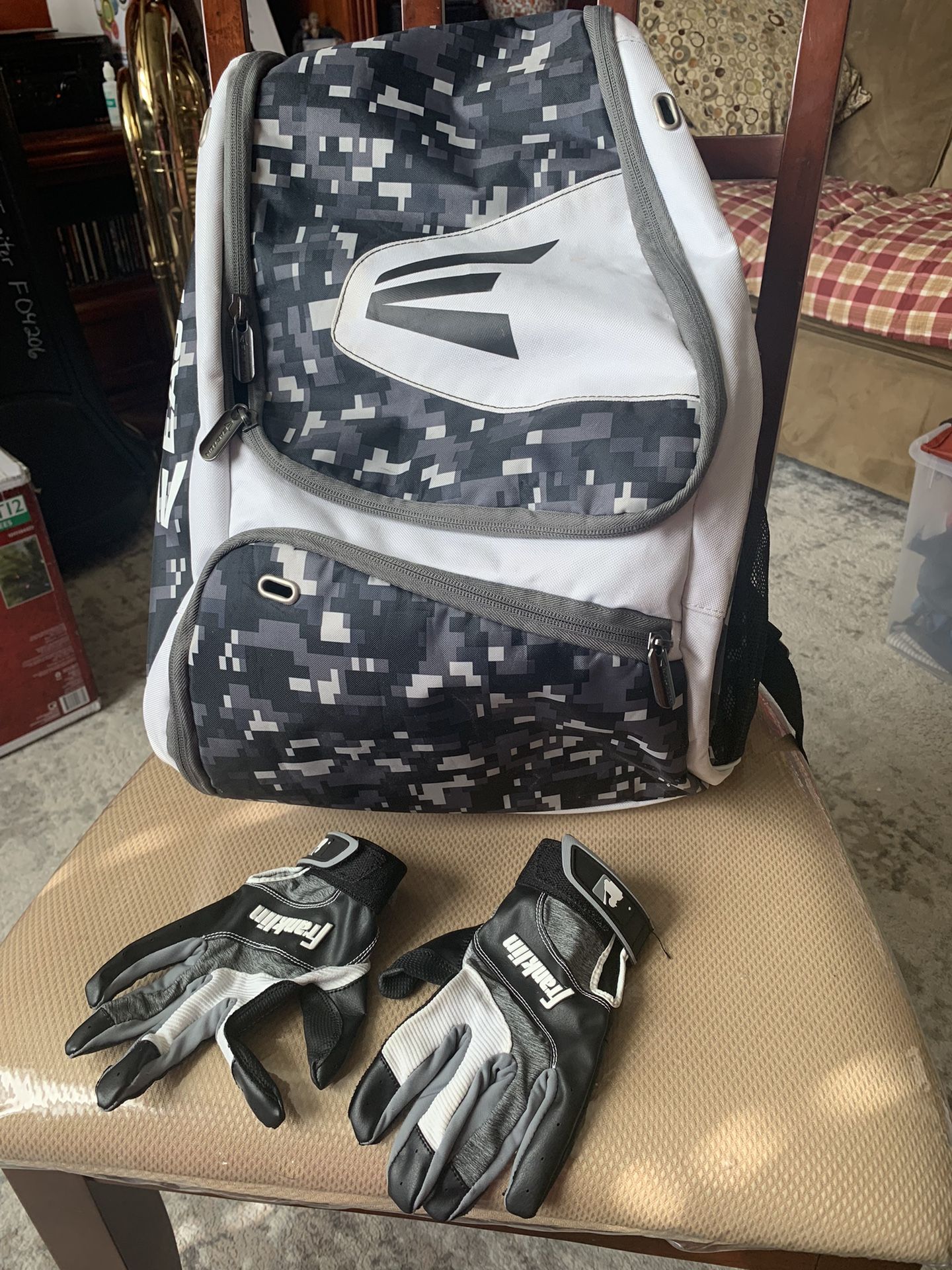 Easton baseball/softball Bag W/gloves