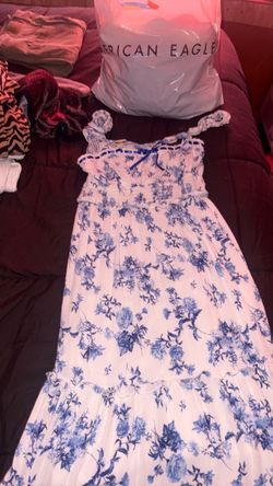 Blue flower dress
