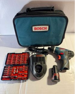 BOSCH PS20 12V Max Lithium-Ion Cordless Driver Battery, Charger, Screwdriver Set Included