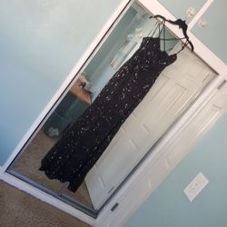 Beautiful Black Sequin Dress Size Medium  Never Worn