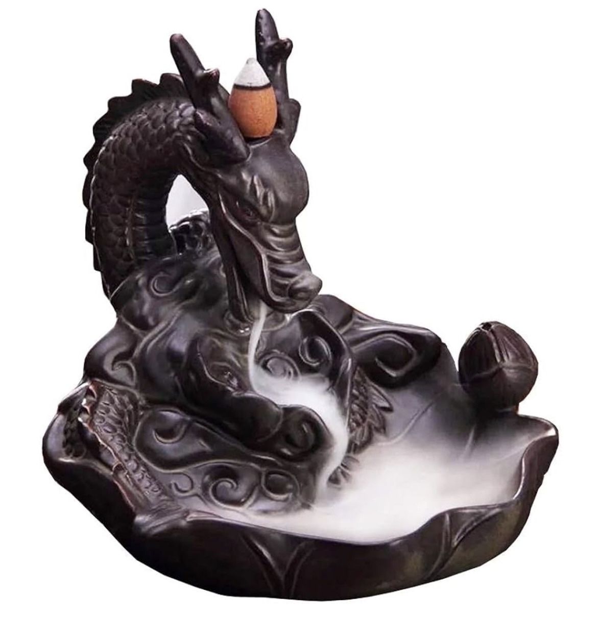 Dragon Backflow Incense Burner Ceramic