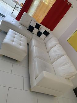 White Living Room Couch