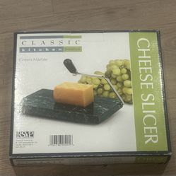 Classic Kitchen Basics Green Marble Cheese Slicer