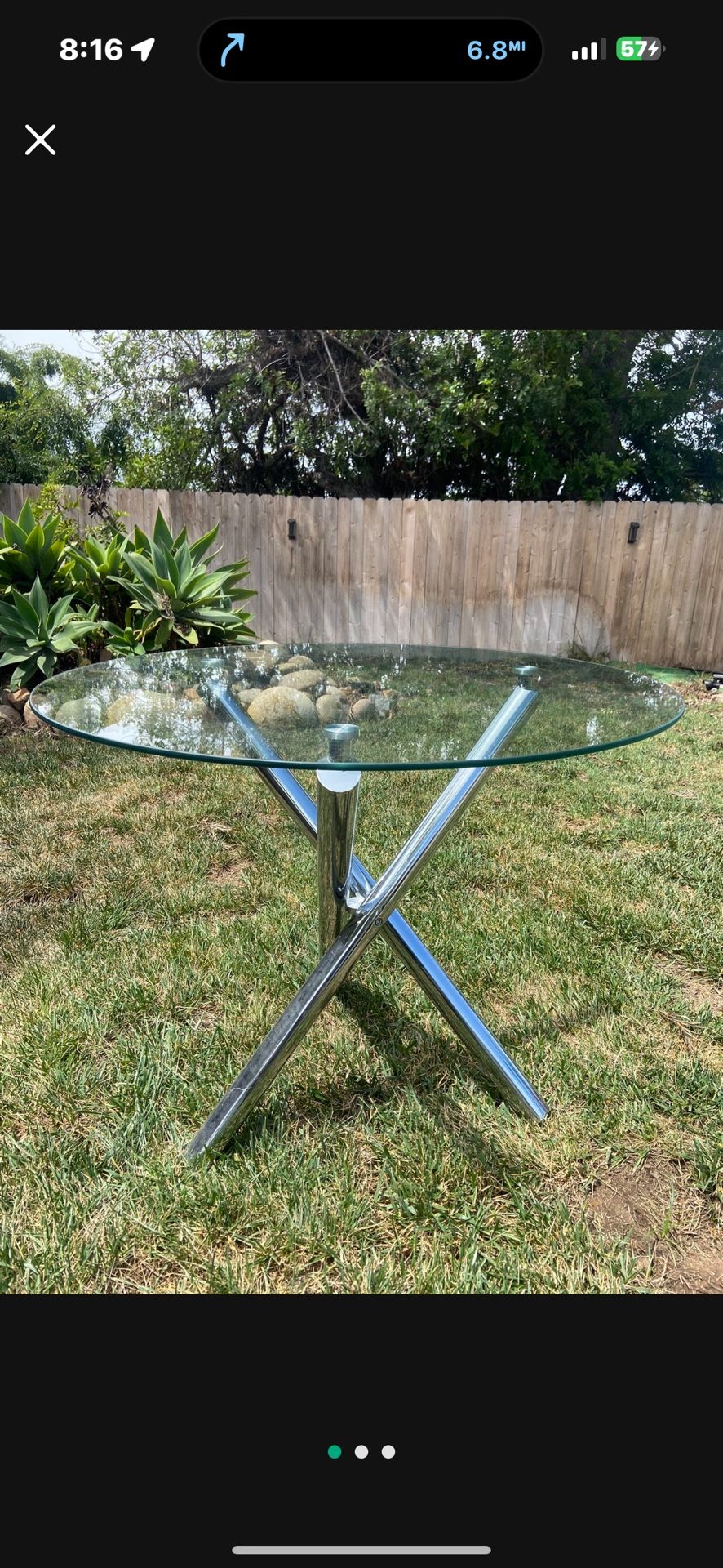 Round Glass Table