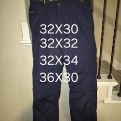 ARIAT FRC M4 GLEN GUARD FEATHER LIGHT WEIGHT RELAXED BOOT CUT NAVY BLUE PANTS