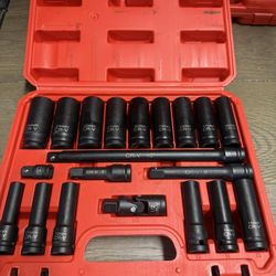 1/2 Inch Drive Deep Impact Socket Set 