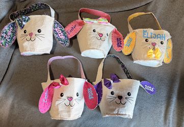 Custom Bunny Baskets
