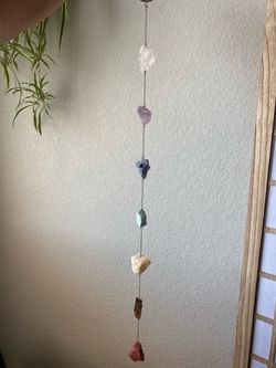 Chakra crystals hanging decor