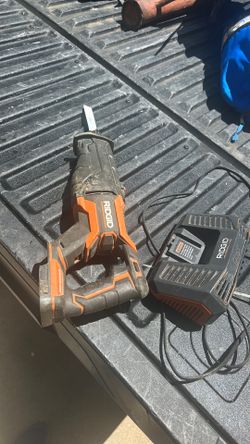 Rigid saws all and charger No Battery