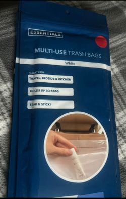 Leak proof disposal bags (white)