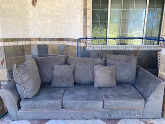 Suede Sofa, BOGO FREE