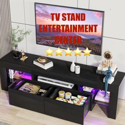 TV STAND WITH LED LIGHTS 