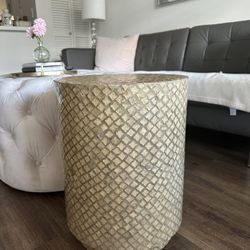 Beautiful Capiz Shell Side Table