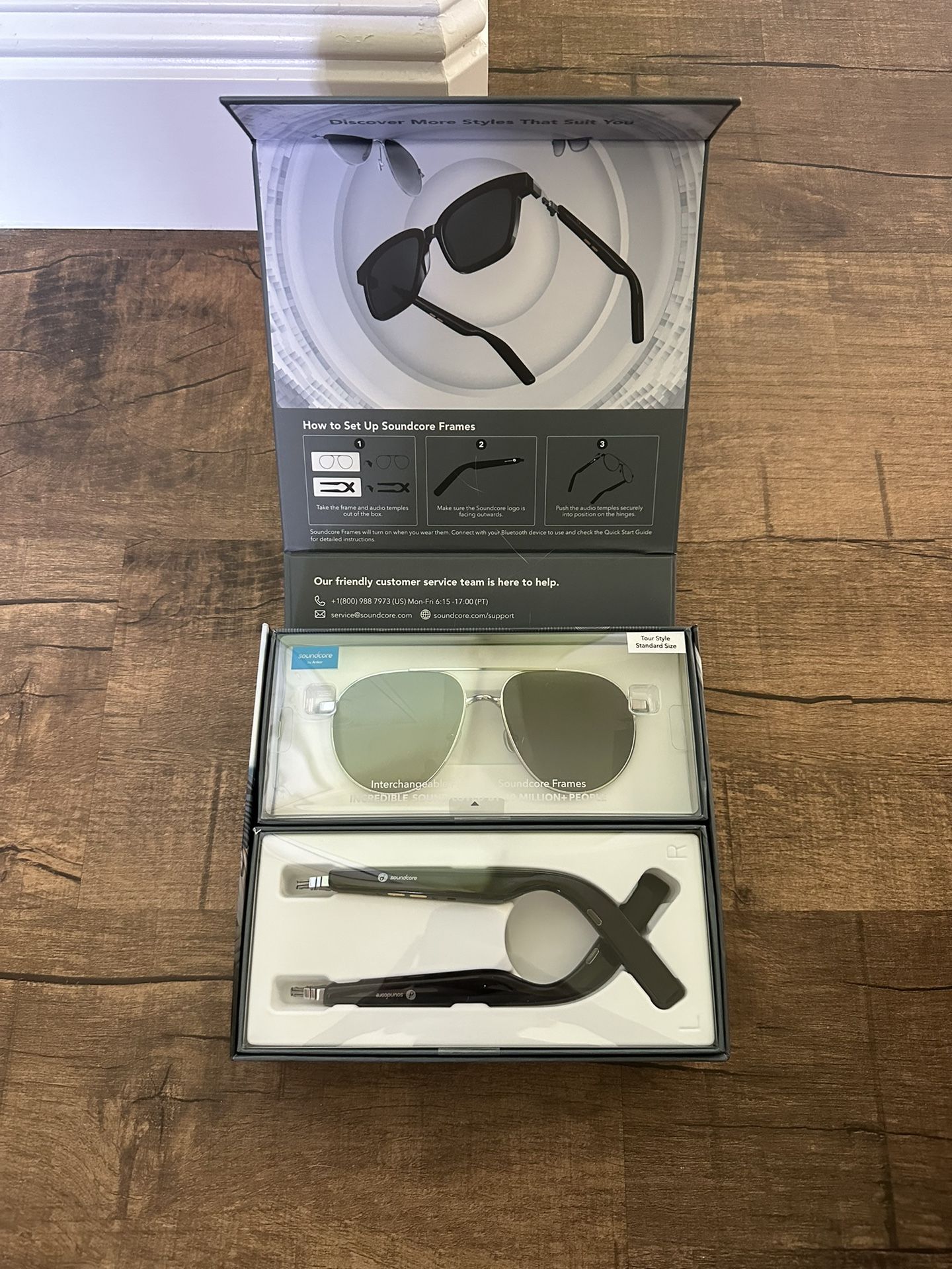 Polarized Soundcore OpenSurround Audio Sunglasses - Comes With Original Accessories