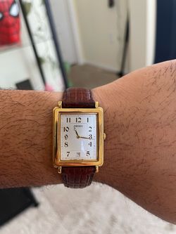 Vintage Seiko Mens Watch Gold Tone Date 7N39-5A49 (movement not working)