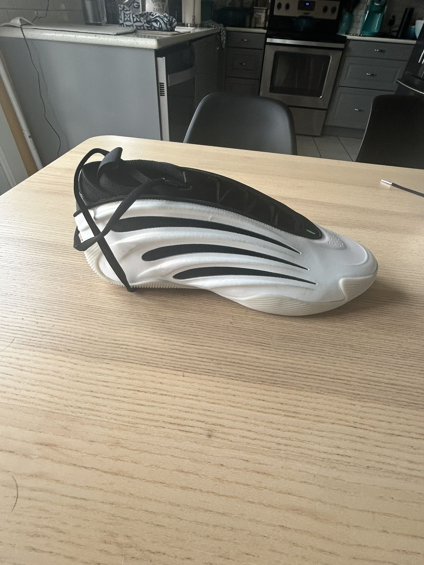 Adidas Hardens Black and White Size 14