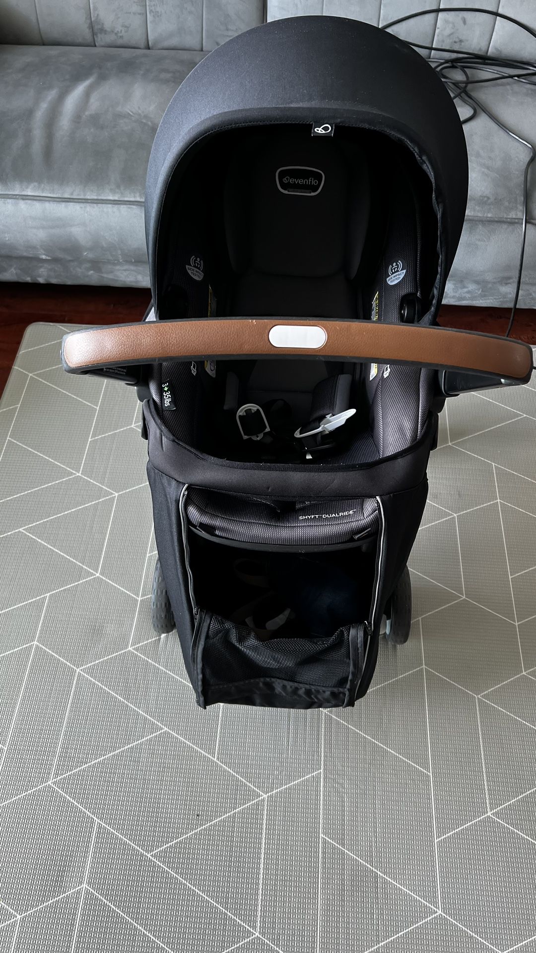 Stroller/ Car Seat Evenflo Shyft Dualride With Base