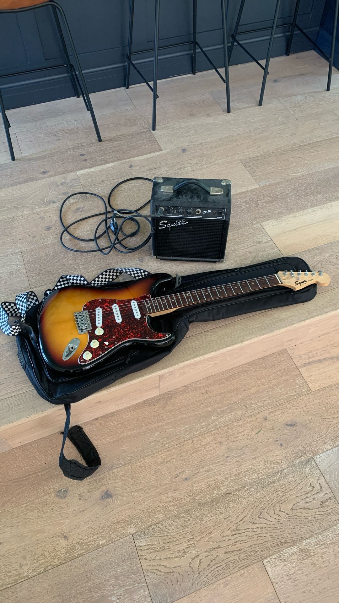 Squire Electric Guitar And Amp