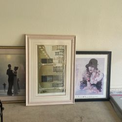  3 Large Framed Paintings