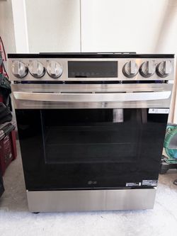 LG Electric Range Oven 6.3 Cu. Ft. Slide-In Stainless Steel