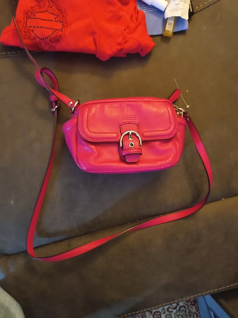 Pink Coach Purse