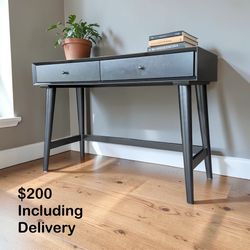 Living Spaces Black Modern Writing Desk – Free Delivery 🚚 