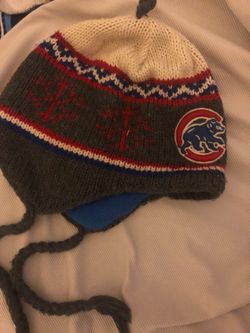 Cubs beanie, fleece lined