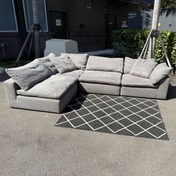 Gray Cloud Sectional Couch Nixon City Furniture 