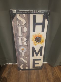 DOUBLE SIDED PORCH SIGN 2 PK brand new