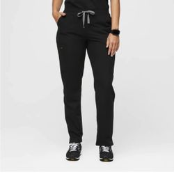 Figs Black Skinny Scrub Yola Pants XLP