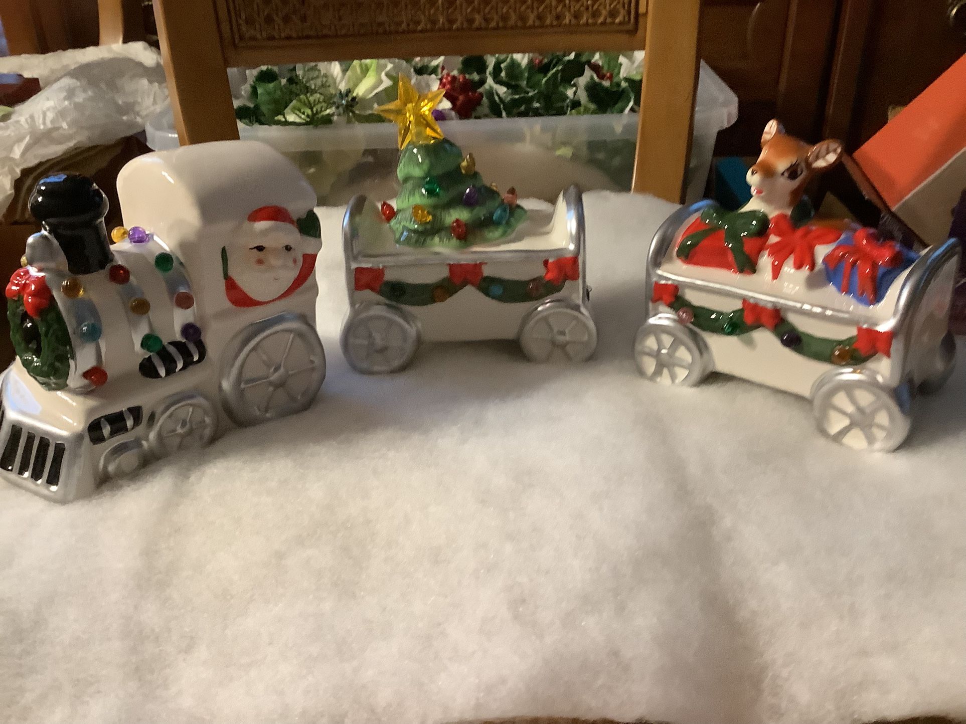 Ceramic Santa Train