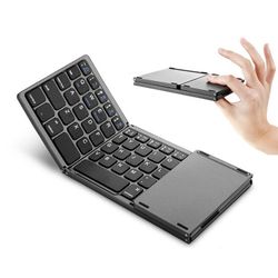 Mini Folding Keyboard w/Touchpad Wireless Blue Tooth For Android/IOS/Tablet/PC