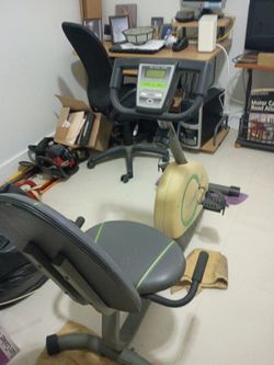 Stationary bike.
